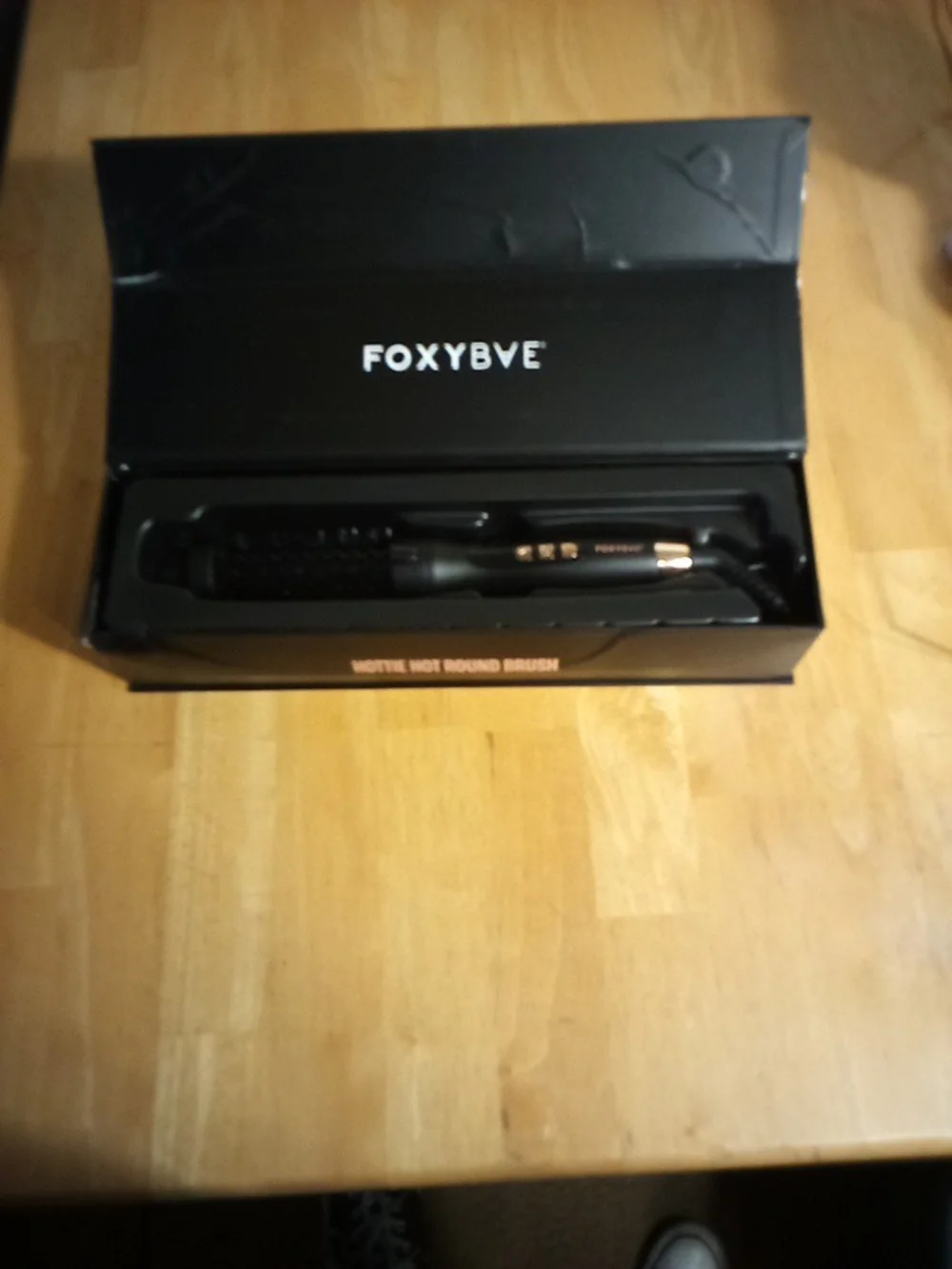 FOXYBVE Black Hot Round Brush Styler